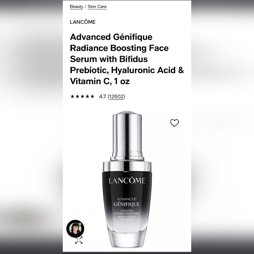 Lancome Genefique Serum 1oz